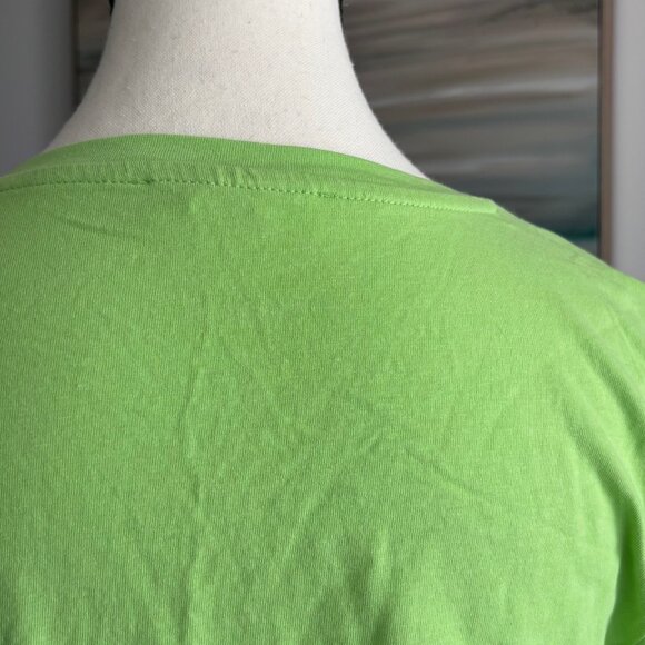 MANGO FRESH GREEN 100% COTTON T-SHIRT, SZ. M - Picture 2 of 4